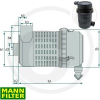 Mann Filter Europiclon 100 BI / 223 mm